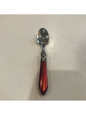 Bugatti for Vietri Aladdin red handle replacement teaspoon Italian dining